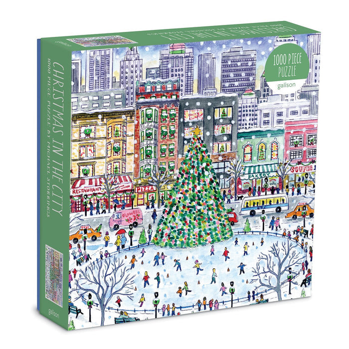 Michael Storrings Christmas in the City 1000 Piece Puzzle Holiday 1000 Piece Puzzles Michael Storrings Collection