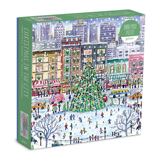 Michael Storrings Christmas in the City 1000 Piece Puzzle Holiday 1000 Piece Puzzles Michael Storrings Collection