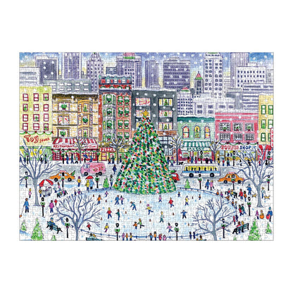 Michael Storrings Christmas in the City 1000 Piece Puzzle Holiday 1000 Piece Puzzles Michael Storrings Collection