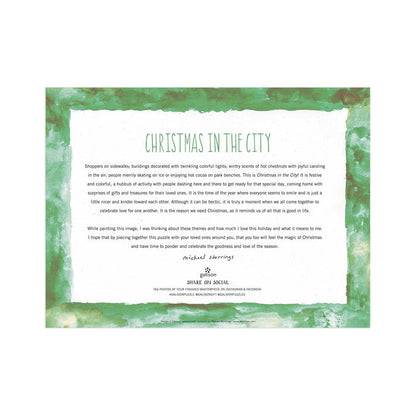 Michael Storrings Christmas in the City 1000 Piece Puzzle Holiday 1000 Piece Puzzles Michael Storrings Collection