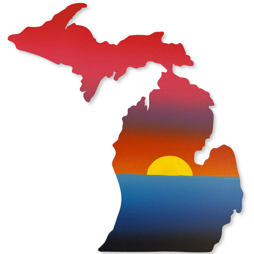 Michigan Sunset Magnetic Art Pop