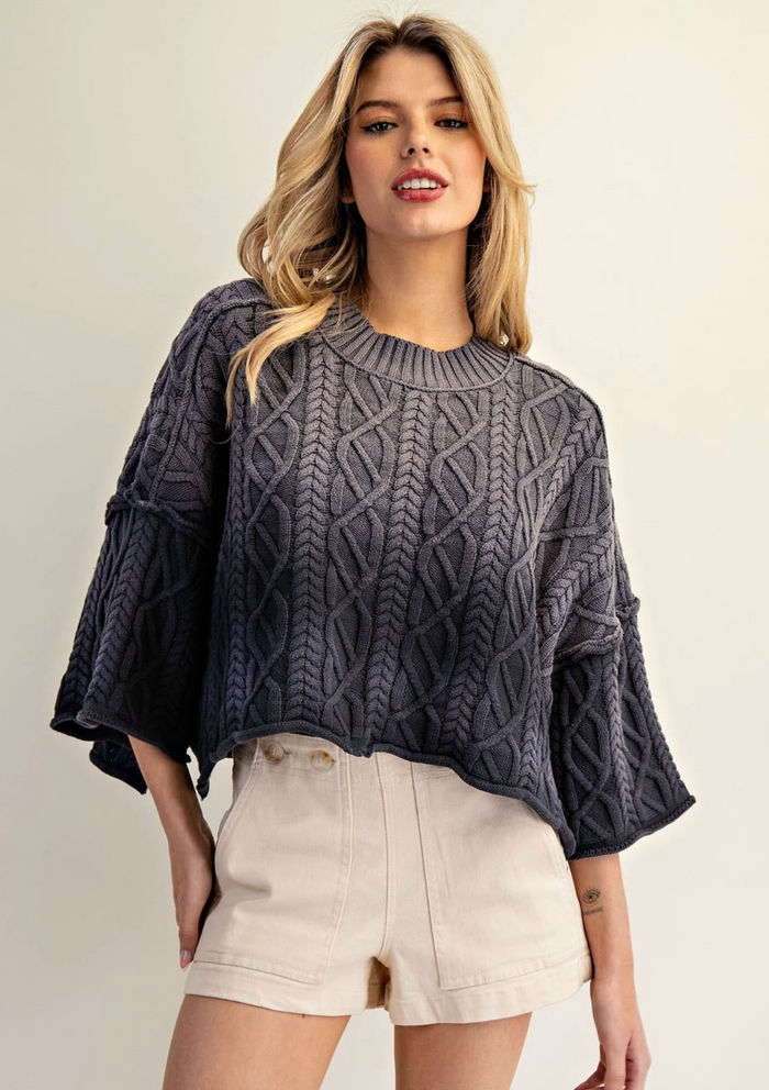 Midnights Ombre Cable Knit Sweater