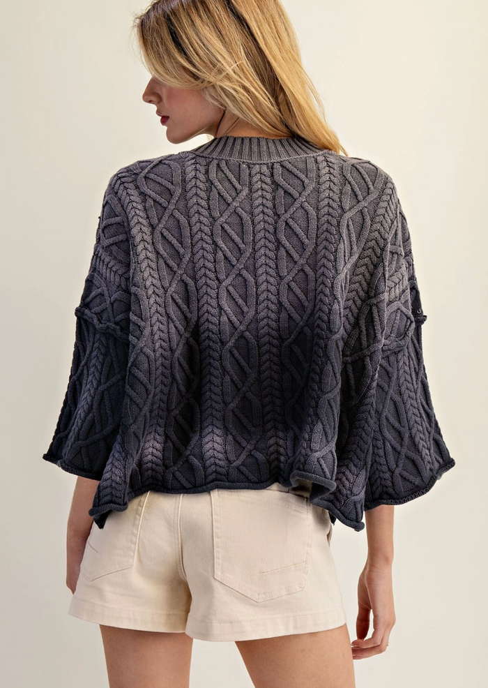 Midnights Ombre Cable Knit Sweater