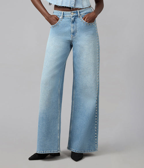 MILAN-SWB Ultra High Rise Wide Leg Jeans