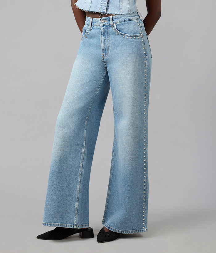 MILAN-SWB Ultra High Rise Wide Leg Jeans