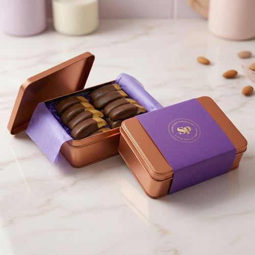 Mlk Chocolate Covered Biscotti Gift Tin