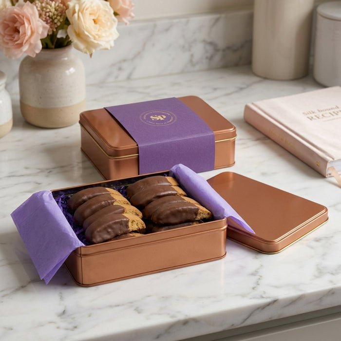 16 Milk Chocolate Covered Salted Caramel Biscotti