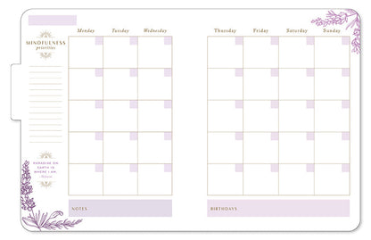 Mindfulness 12-Month Undated Planner