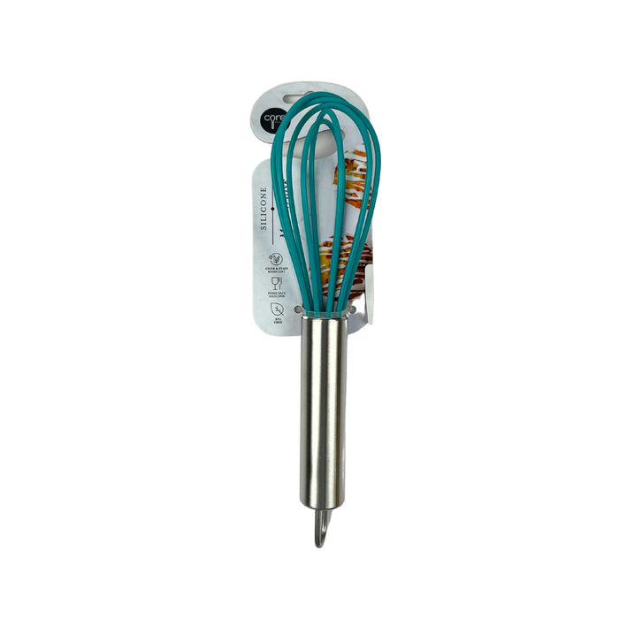 Silicone mini whisk in turquoise color