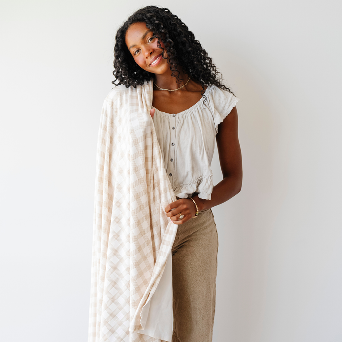 MINKY STRETCH LUXE XL SWADDLE/BLANKET