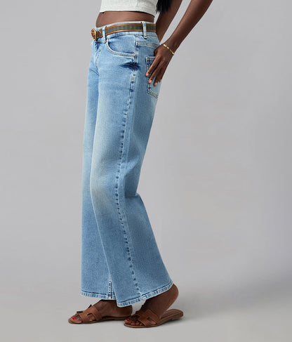 MIRO-DD Mid Rise Comfort Straight Jeans