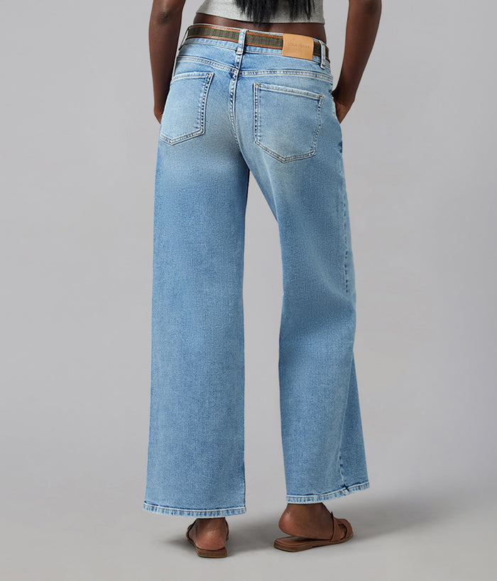 MIRO-DD Mid Rise Comfort Straight Jeans