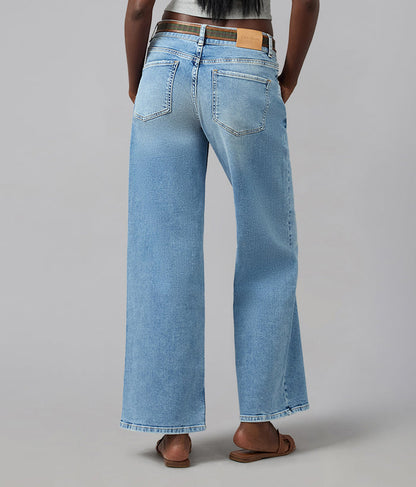 MIRO-DD Mid Rise Comfort Straight Jeans