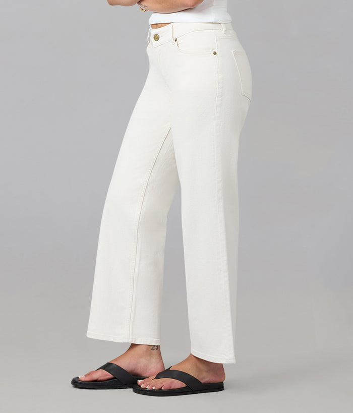 MIRO-RAW Mid Rise Comfort Straight Jeans
