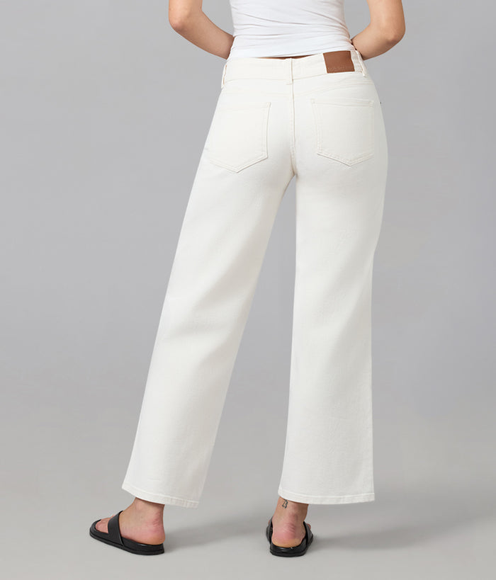 MIRO-RAW Mid Rise Comfort Straight Jeans