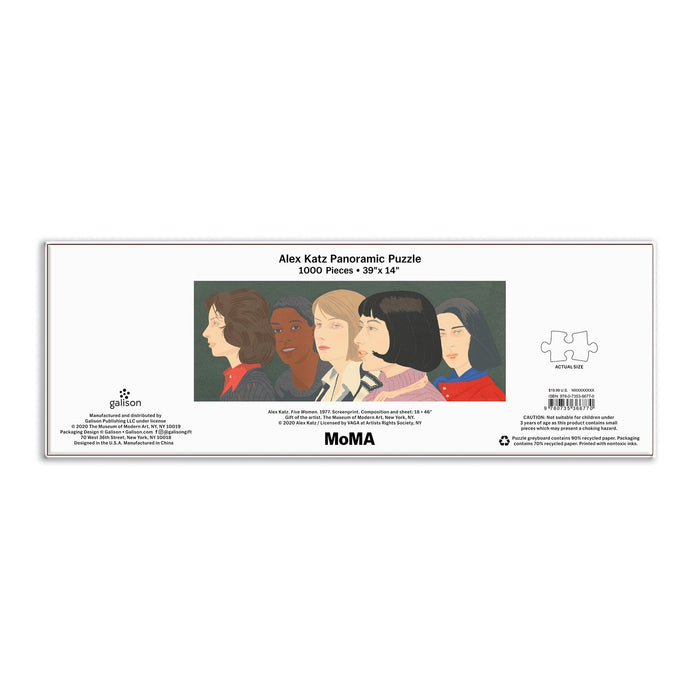 MoMA Alex Katz Five Women Panoramic Puzzle Panoramic Puzzles MoMA Collection