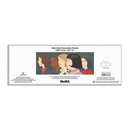 MoMA Alex Katz Five Women Panoramic Puzzle Panoramic Puzzles MoMA Collection