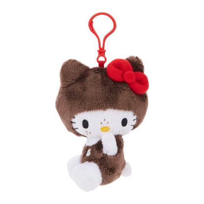 Monchhichi x Hello Kitty 4.7 Inch Hello Kitty in Overalls Big Head Plush Clip