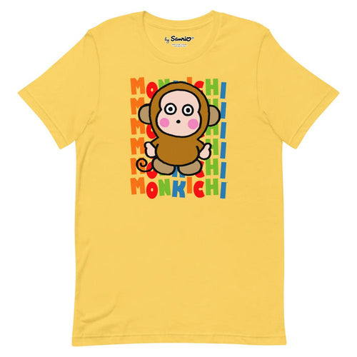 Monkichi Watashi Wa T-Shirt (Yellow) Apparel Printful S