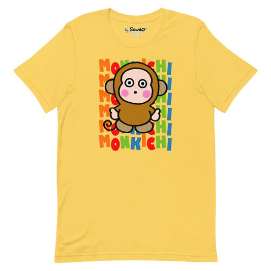 Monkichi Watashi Wa T-Shirt (Yellow) Apparel Printful S