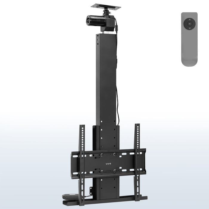 Motorized Drop Down Ceiling TV Mount for 32 to 55 inch Screens, Vertical Electric Television Bracket with Remote Control