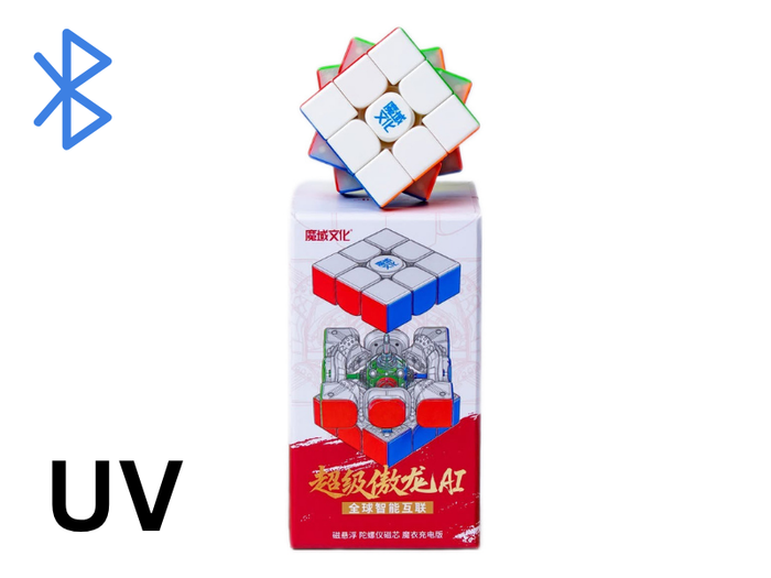MoYu Super AoLong AI 3x3 (20-Magnet Ball-Core + MagLev + UV) - Stickerless