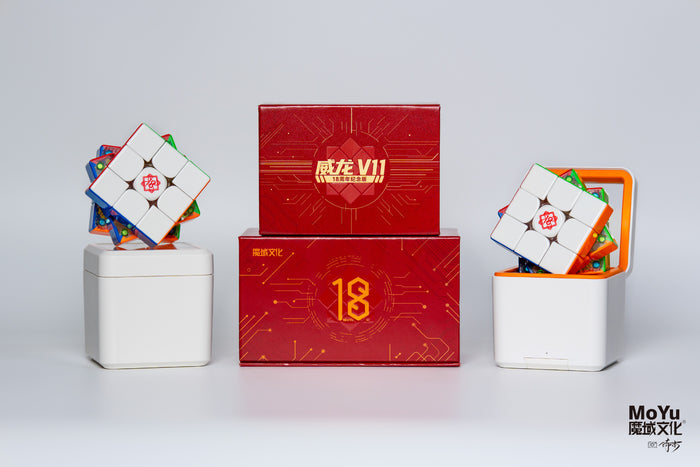 MoYu WeiLong V11 AI 3x3 (8-Magnet Ball-Core + MagLev + UV) - 18th Anniversary Edition