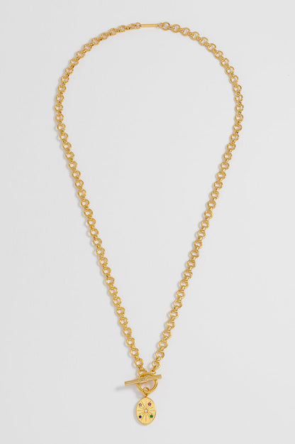 Multi Star T-Bar Chunky Necklace