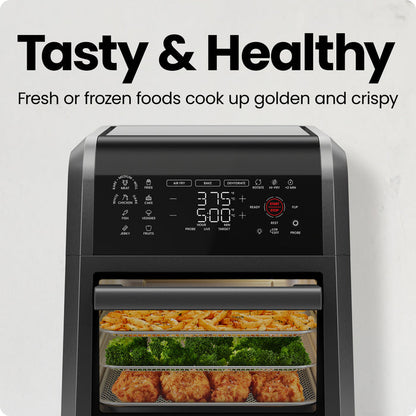 Multifunctional Digital Air Fryer w/ Integrated Smart Thermometer - 12 Quart