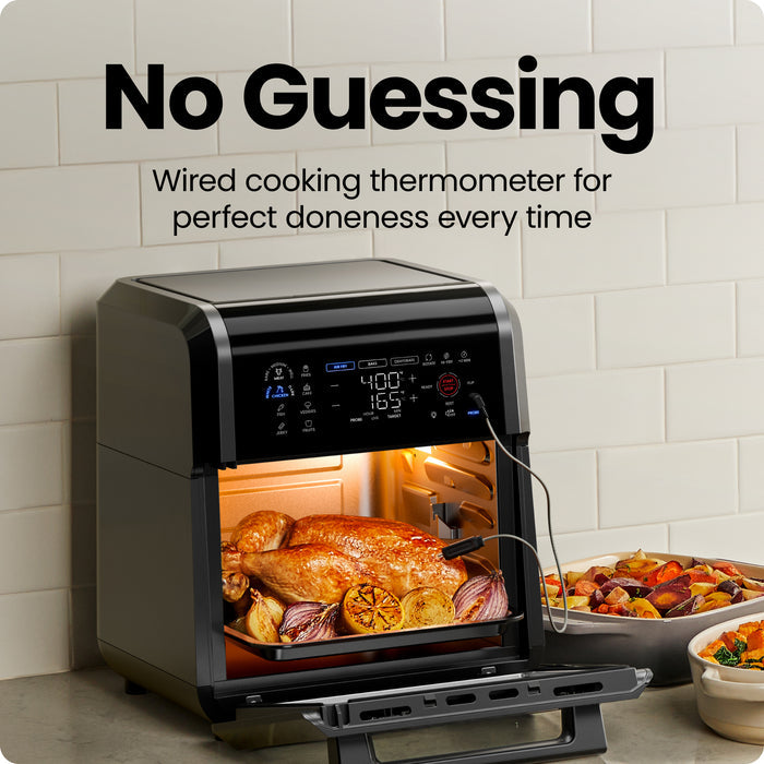 Multifunctional Digital Air Fryer w/ Integrated Smart Thermometer - 12 Quart