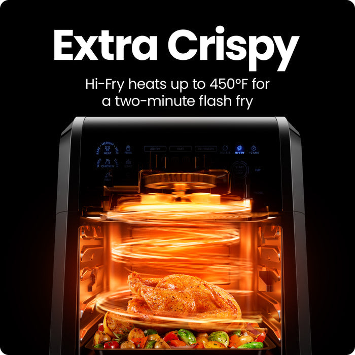 Multifunctional Digital Air Fryer w/ Integrated Smart Thermometer - 12 Quart