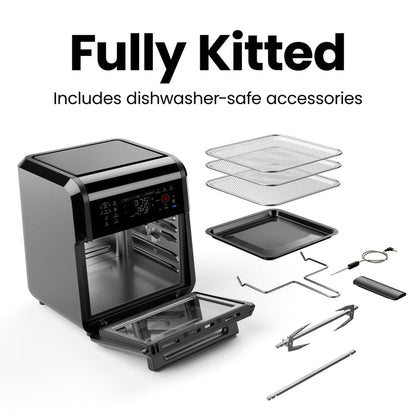Multifunctional Digital Air Fryer w/ Integrated Smart Thermometer - 12 Quart