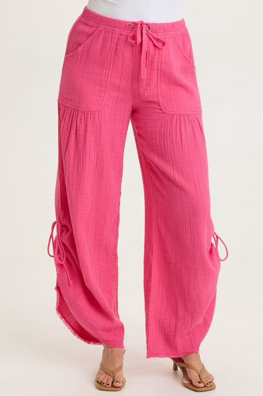 XCVI Muriel Stripe Gauze Wide-Leg Pant