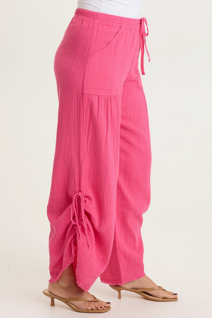 XCVI Muriel Stripe Gauze Wide-Leg Pant