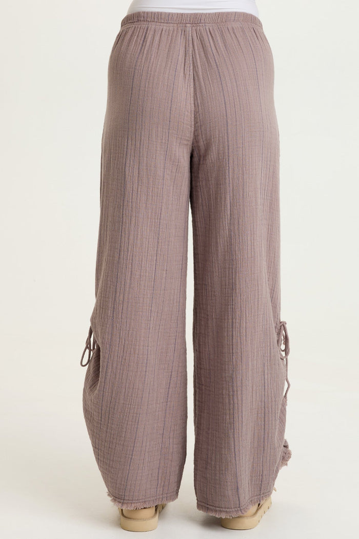 XCVI Muriel Stripe Gauze Wide-Leg Pant