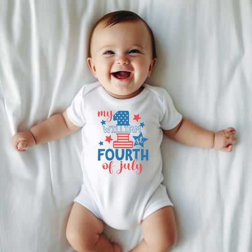 My 1st Fourth of July Personalized Independence Day Outfit