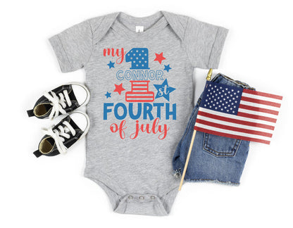 My 1st Fourth of July Personalized Independence Day Outfit