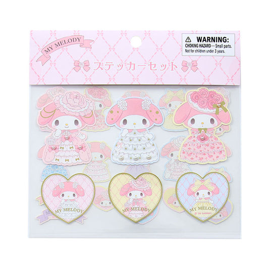My Melody 24-pc Sticker Set (Lady My Melody Series) Stationery Japan Original