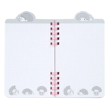 My Melody Slim Double Spiral Notebook (Strike A Pose Series) Stationery Japan Original