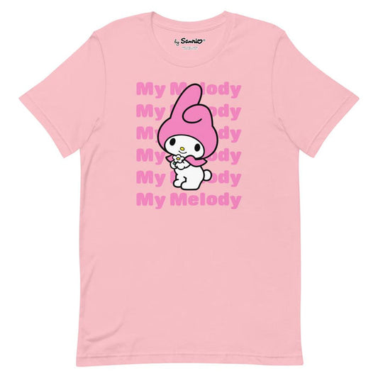My Melody Watashi Wa T-Shirt (Pink) Apparel Printful S