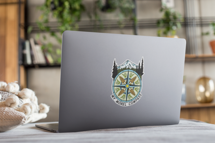 My Morel Compass Sticker