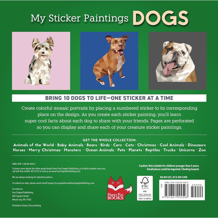 My Sticker Paintings Dogs -  Sticker Activity Book