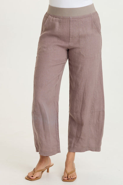 XCVI Nao Linen Barrel Crop