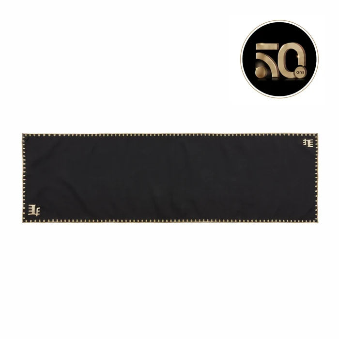 Napperon Karaca Home Collection Signature du 50e anniversaire, or noir
