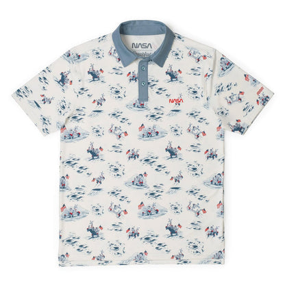 RSVLTS XS NASA Breakfast Balls All-Day Polo NASA "Moon Buggy (White)" – All Day Polo NASA "Moon Buggy (White)" – All Day Polo