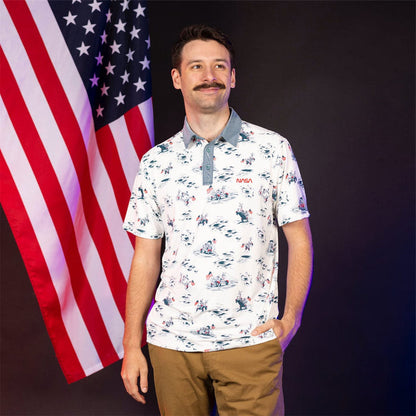 RSVLTS NASA Breakfast Balls All-Day Polo NASA "Moon Buggy (White)" – All-Day Polo NASA "Moon Buggy (White)" – All-Day Polo