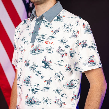 RSVLTS NASA Breakfast Balls All-Day Polo NASA "Moon Buggy (White)" – All-Day Polo NASA "Moon Buggy (White)" – All-Day Polo