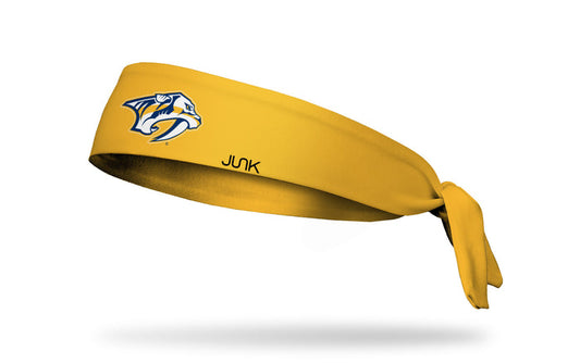 Nashville Predators: Logo Yellow Flex Tie Headband - View 1