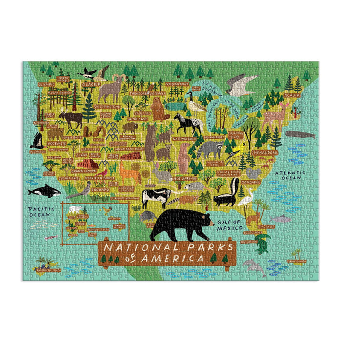 National Parks of America 1000 Piece Jigsaw Puzzle 1000 Piece Puzzles Anne Bentley