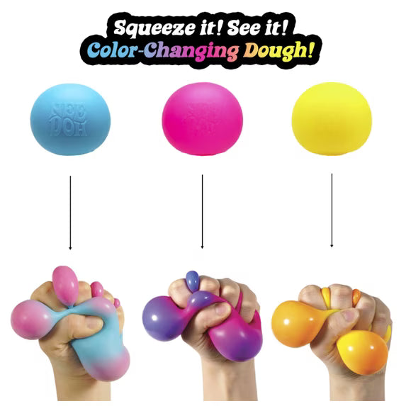 Nee Doh Color Change Ball 2.5 Inch Squish Ball Fidget Toy